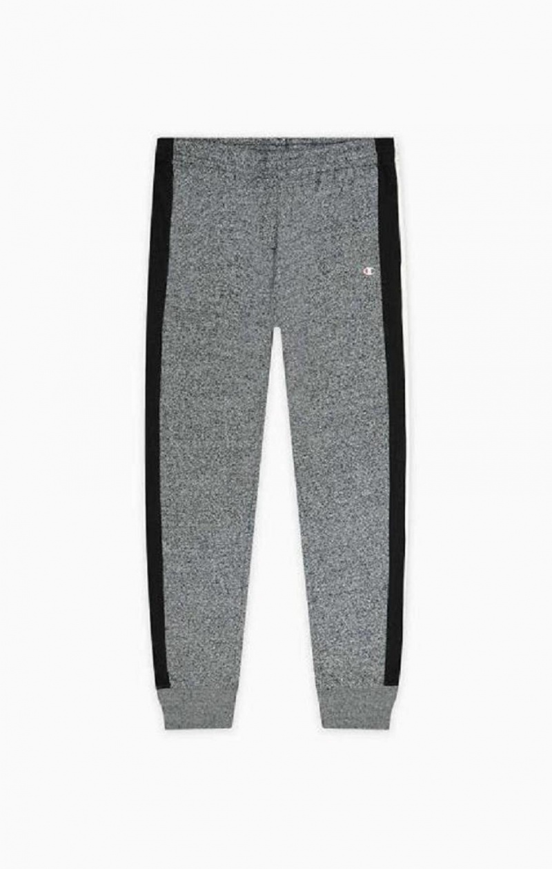 Champion Stripe Insert Cuffed Joggers Jogger Nohavice Panske Tmavo Siva | 9623-XHWMV