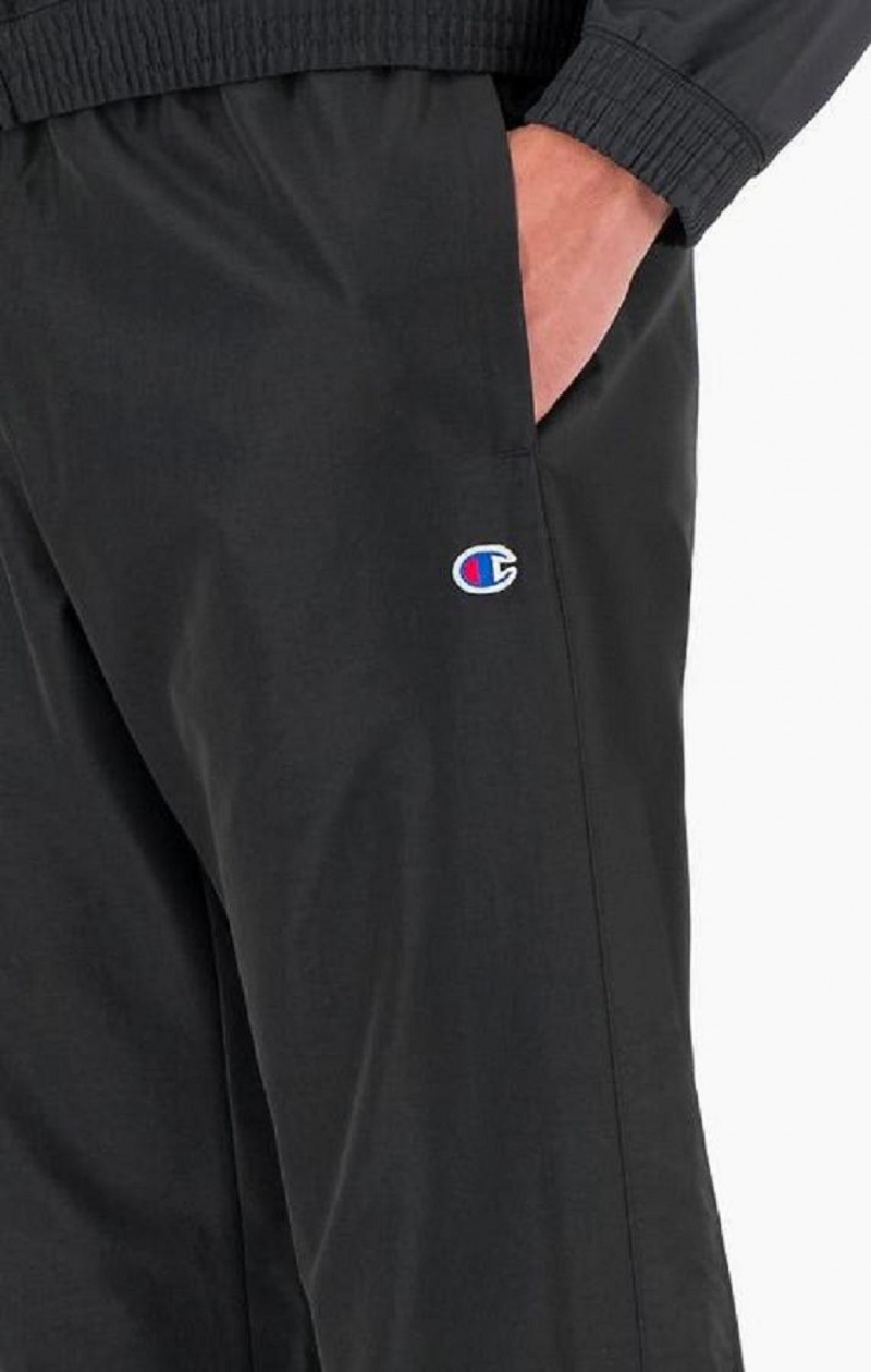 Champion Tonal Panel Tracksuit Trousers Teplaky Panske Čierne | 6349-AVWBM