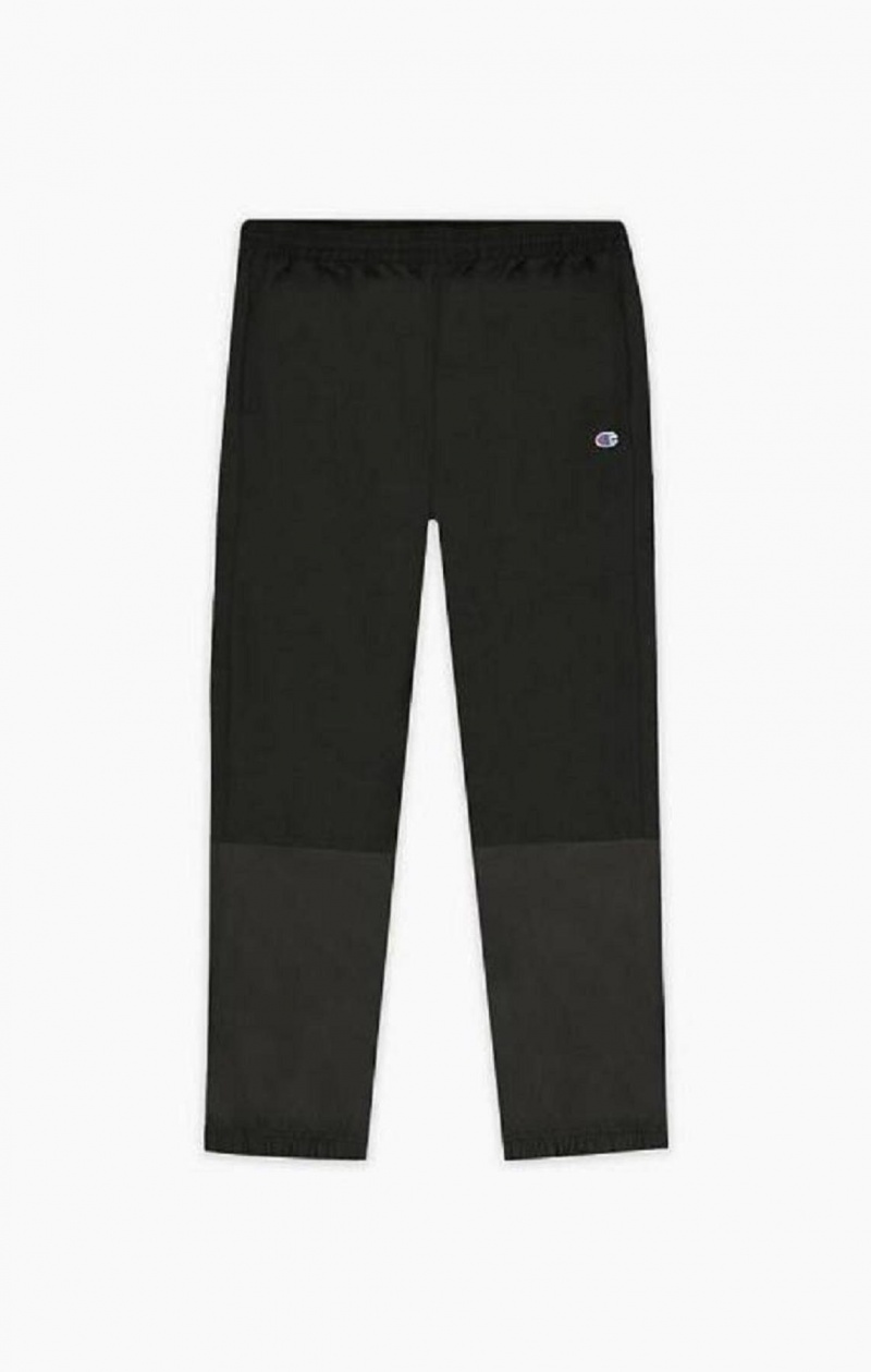 Champion Tonal Panel Tracksuit Trousers Teplaky Panske Čierne | 6349-AVWBM