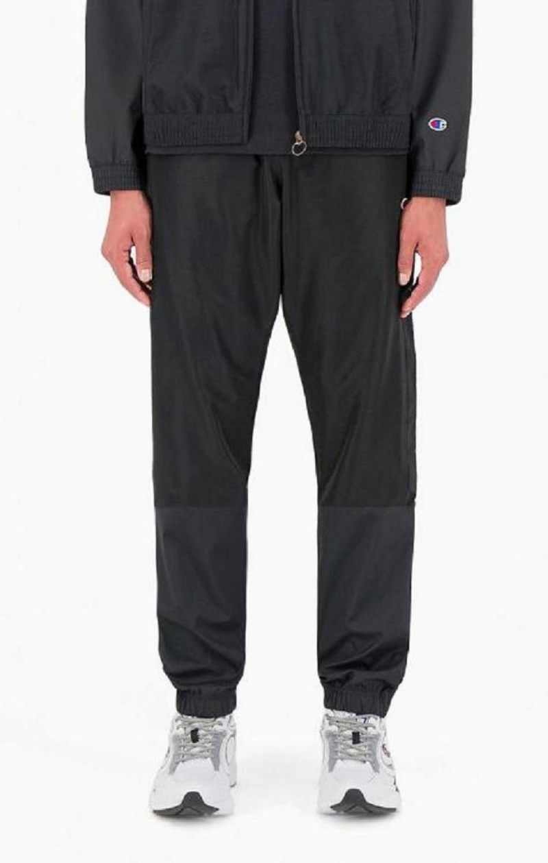 Champion Tonal Panel Tracksuit Trousers Teplaky Panske Čierne | 6349-AVWBM