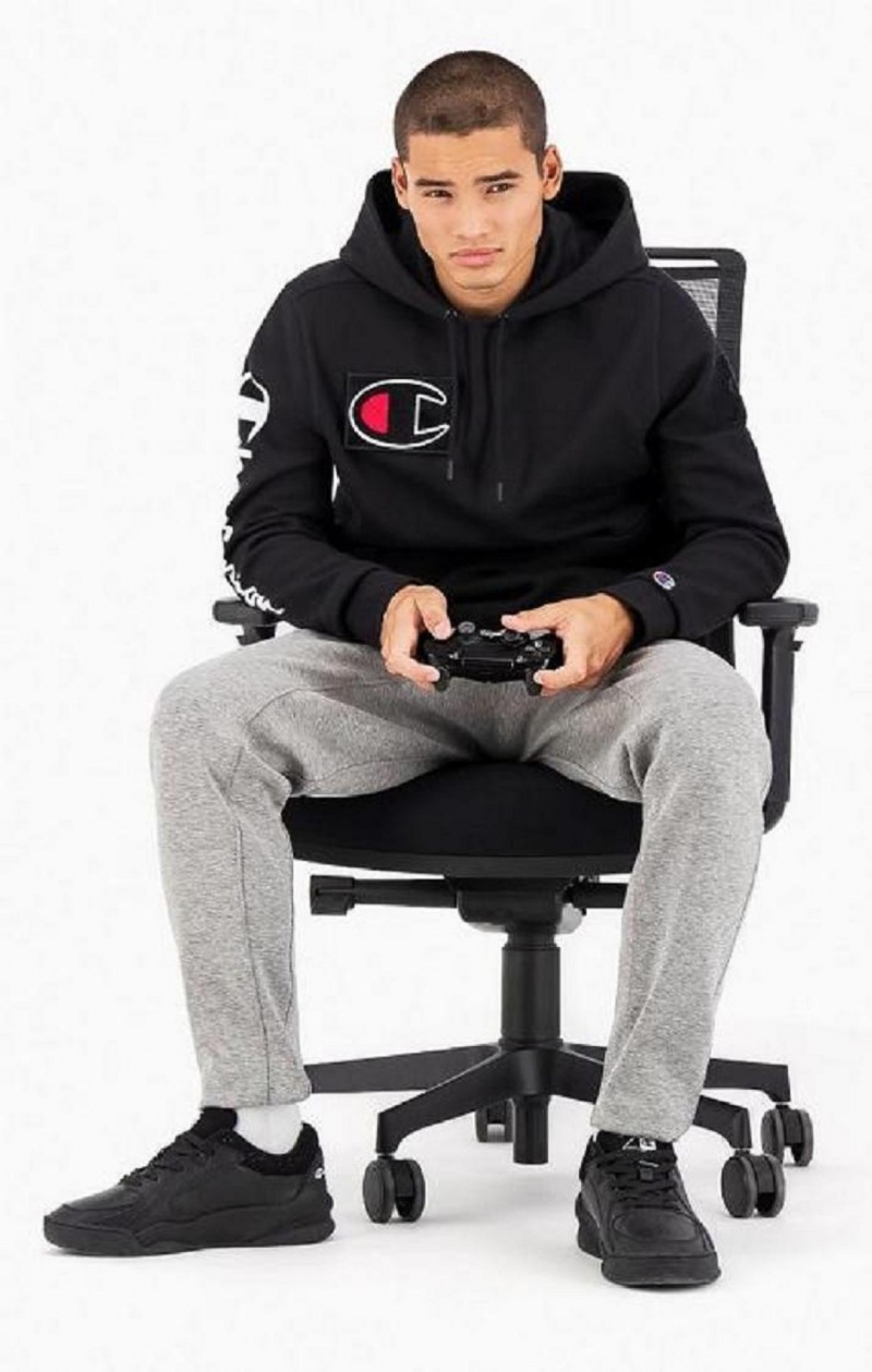 Champion Ultimate Gaming Hoodie Mikina s Kapucnou Panske Čierne | 3275-CQSWM