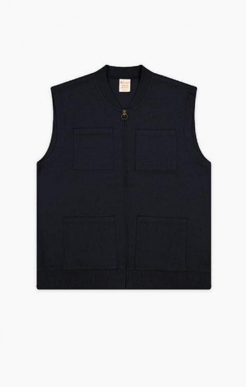 Champion Woven Utility Vest Bundy Panske Tmavo Modre | 7359-ROVMC