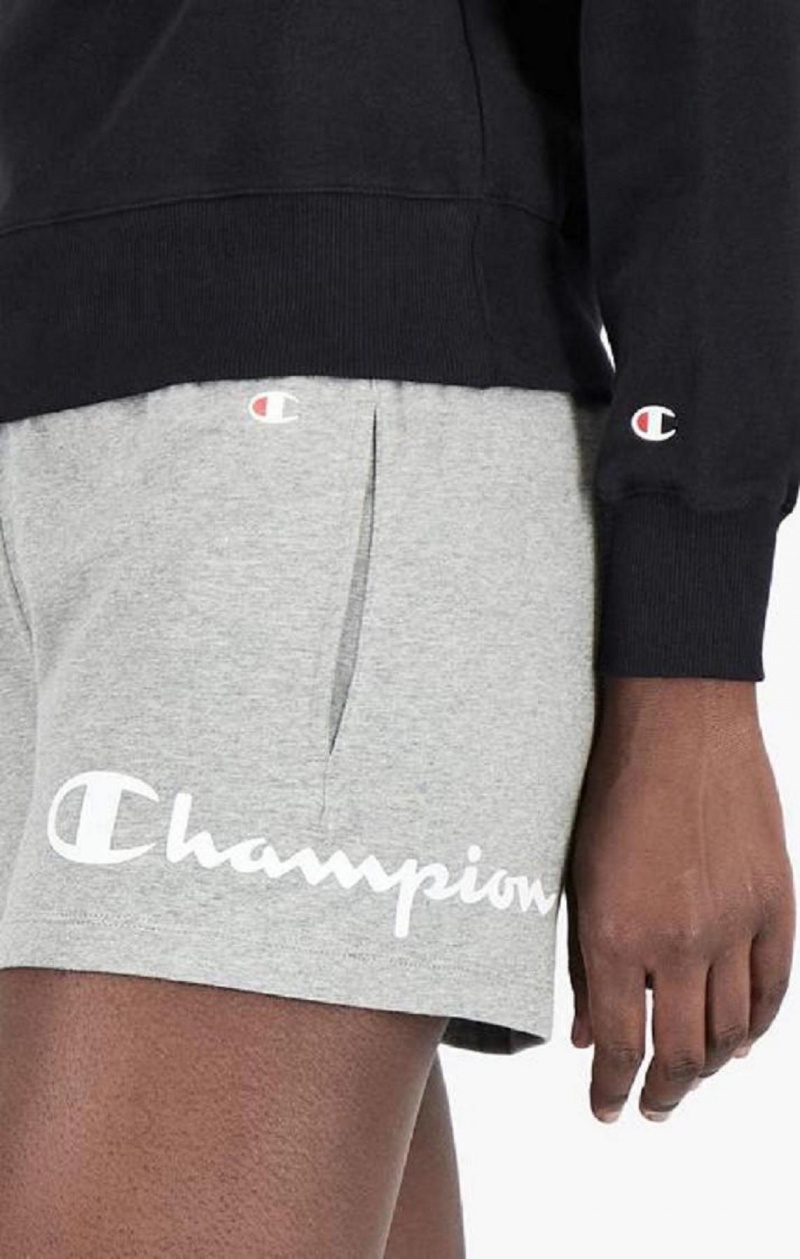 Champion Wraparound Script Logo Runner Shorts Kratasy Damske Svetlo Siva | 0896-YMKQF