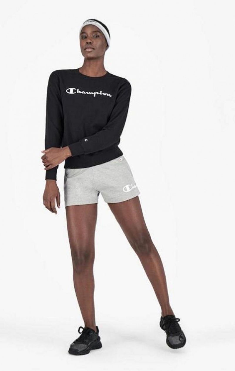 Champion Wraparound Script Logo Runner Shorts Kratasy Damske Svetlo Siva | 0896-YMKQF