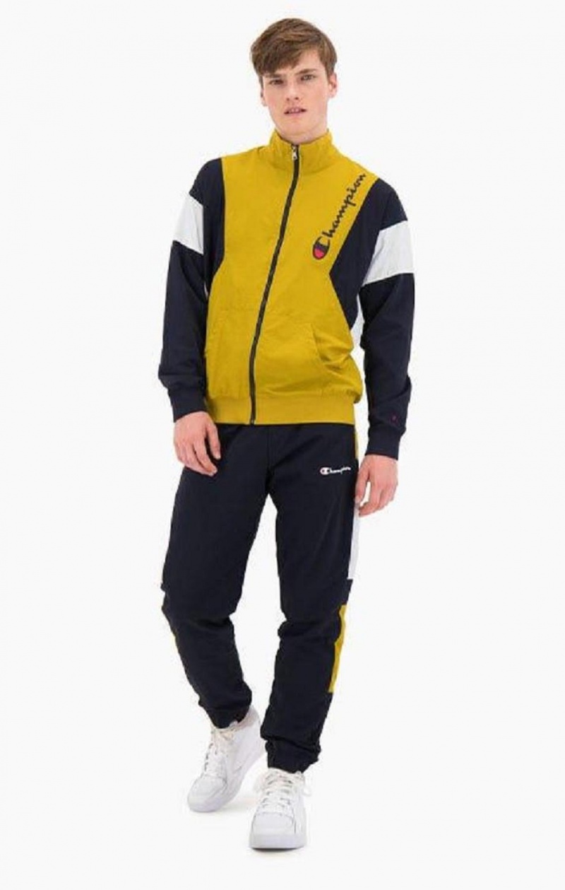 Champion Zip-Up Colour Block Tracksuit Jacket Bundy Panske Zlate | 9704-JRSFO