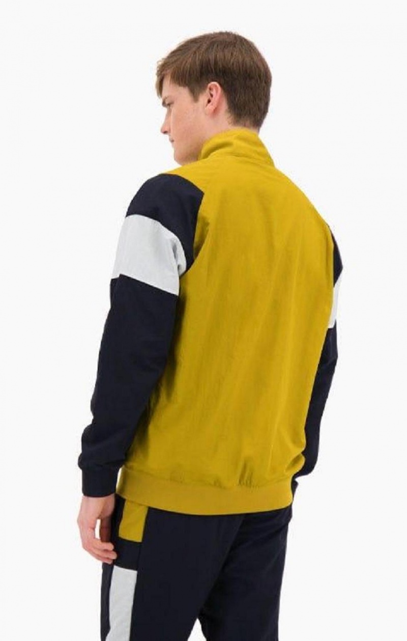 Champion Zip-Up Colour Block Tracksuit Jacket Bundy Panske Zlate | 9704-JRSFO