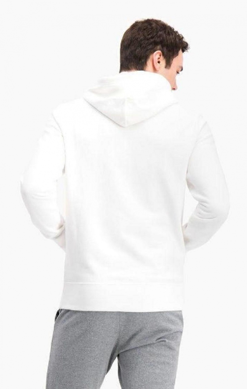 Champion Zip-Up Satin C Logo Hoodie Mikina s Kapucnou Panske Biele | 8619-XUCHR